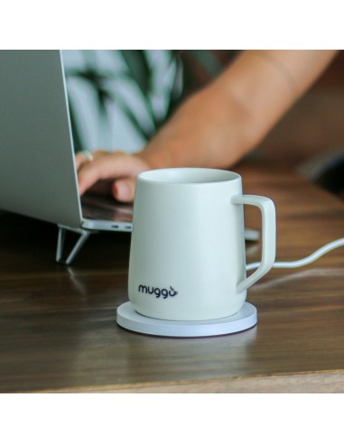 Muggo Qi Grande Tasse chauffante et chargeur sans fil destockage