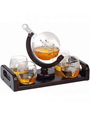 carafe à whisky Gravé Globe Jusqu'à 80% De Réduction