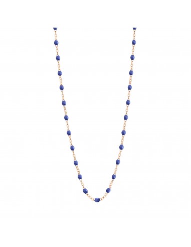 Collier Classique Gigi, 42 cm, Or Rose, Bleuet français