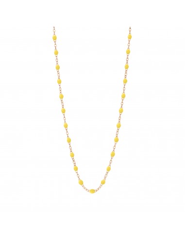 Collier Classique Gigi, 42 cm, Or Rose, Citron Comparez plus de prix