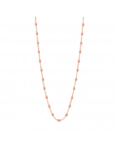 Collier Classique Gigi, 42 cm, Or Rose, Saumon Livraison rapide