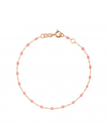 Bracelet Classique Gigi, 17 cm, Or Rose, Fuchsia À commander