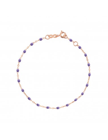 Bracelet Classique Gigi, 17 cm, Or Rose, Mauve Dans la société mordern