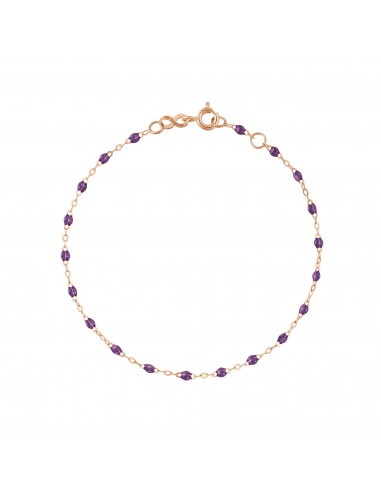 Bracelet Classique Gigi, 17 cm, Or Rose, Violet la colonne vertébrale