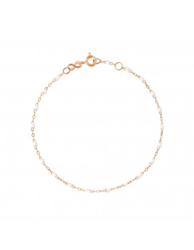 Bracelet Classique Gigi, 17 cm, Or Rose, Blanc de l' environnement