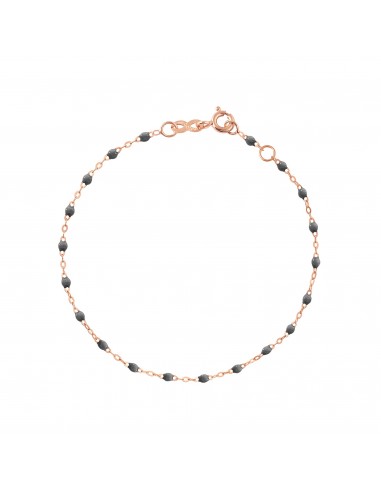 Bracelet Classique Gigi, 17 cm, Or Rose, Gris Foncé Comparez plus de prix