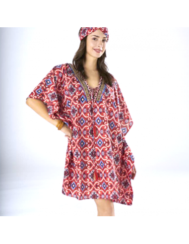 Poncho Incas rouge en ligne