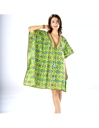 Poncho Incas vert français