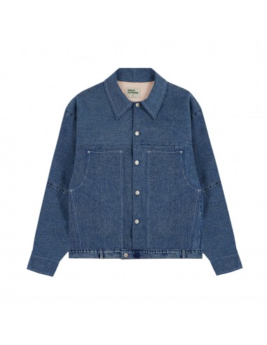 Walk in Paris & Regularkid - Veste en jean Reworked bleu azur Toutes les collections ici