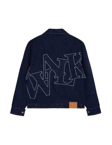 Walk in Paris & Regularkid - Veste en jean Reworked bleu brut de la marque