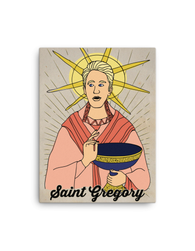 Saint Gregory Canvas Print d'Europe débarque