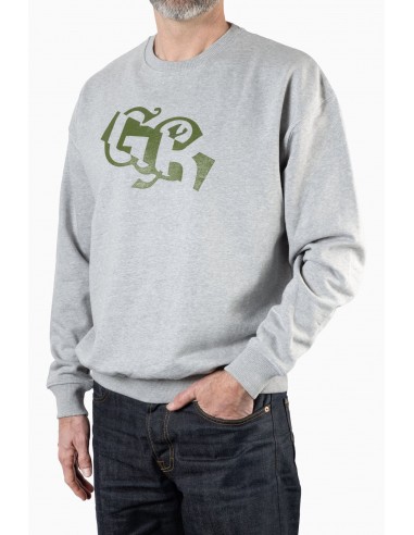 Oversized Sweater new GB logo Grey Heather Comparez et commandez 